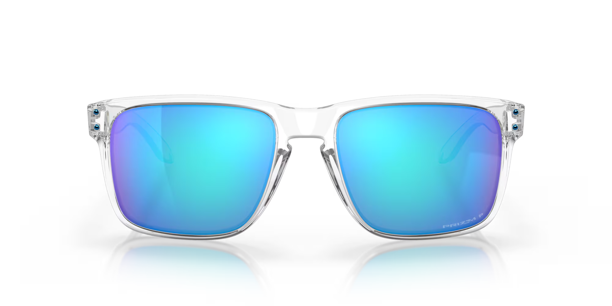 OAKLEY HOOLBROOK XL POLISHED CLEAR W/PRIZM SAPPHR IRID POL