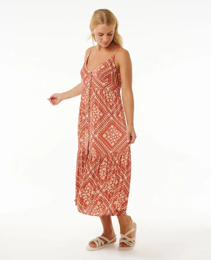 RIPCURL SOLEIL BUTTON THROUGH MAXI