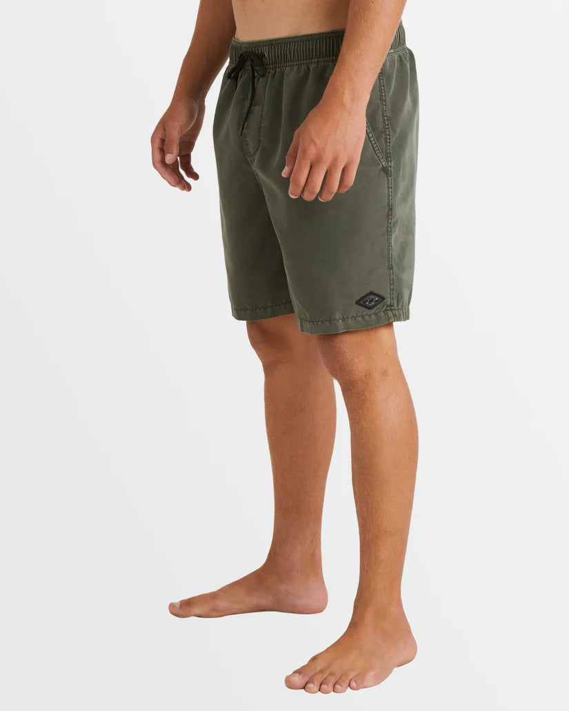 BILLABONG ALL DAY OVERDYE LAYBACK 17" BOARDSHORS - DARK MILITARY