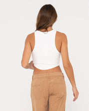 RUSTY VICKY CURVED CROP TANK