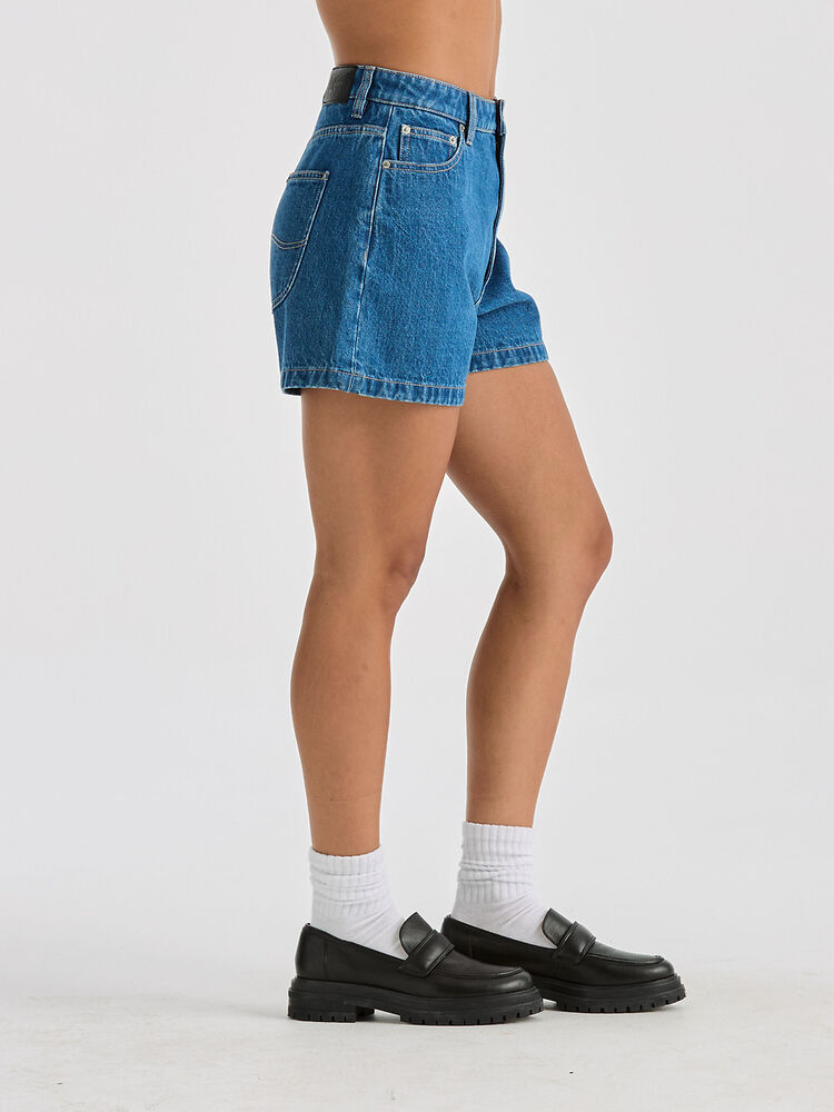 LEE HIGH RELAXED SHORT BLUE QUARTER