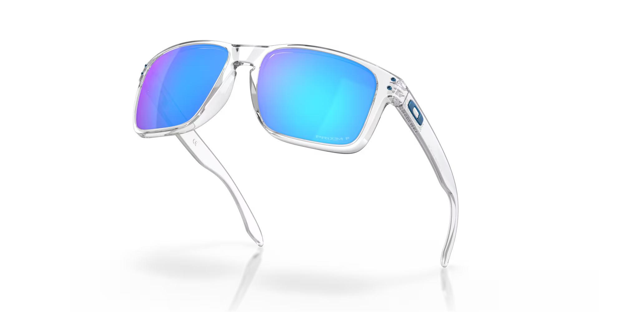 OAKLEY HOOLBROOK XL POLISHED CLEAR W/PRIZM SAPPHR IRID POL