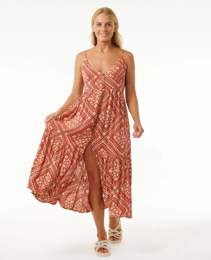 RIPCURL SOLEIL BUTTON THROUGH MAXI