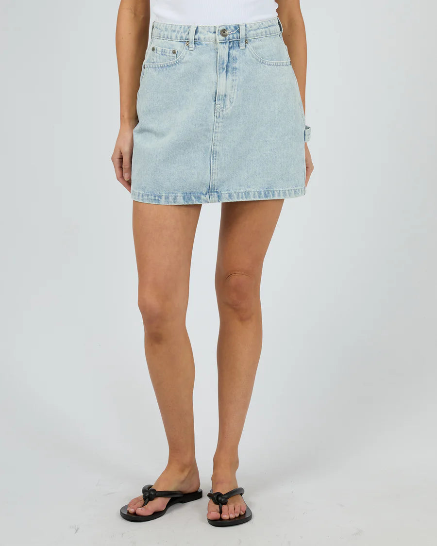 SILENT THEORY CARGO DENIM SKIRT