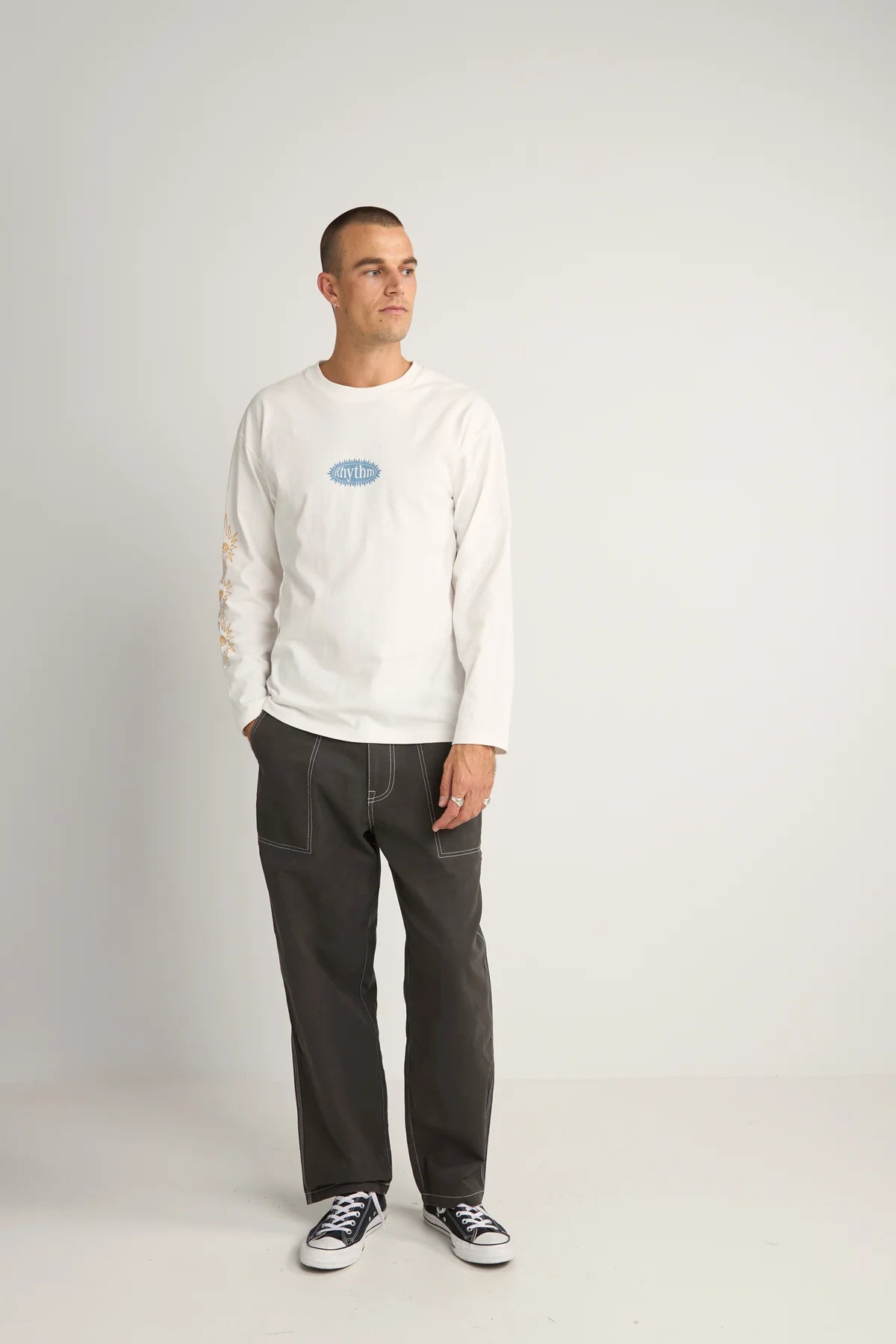 RHYTHM CONTRAST STITCH CARPENTER PANT