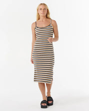 RIPCURL BOBBI STRIPE MIDI DRESS