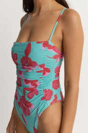 RHYTHM INFERNA FLORAL SCRUNCHED SIDE PIECE