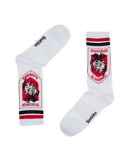 NRL ST GEORGE ILLAWARRA DRAGONS RETRO SNEAKER SOCK 2 PACK