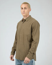 TEXTURE LS SHIRT - KHAK