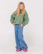 RUSTY ESSENTIALS HOODED FLEECE GIRLS