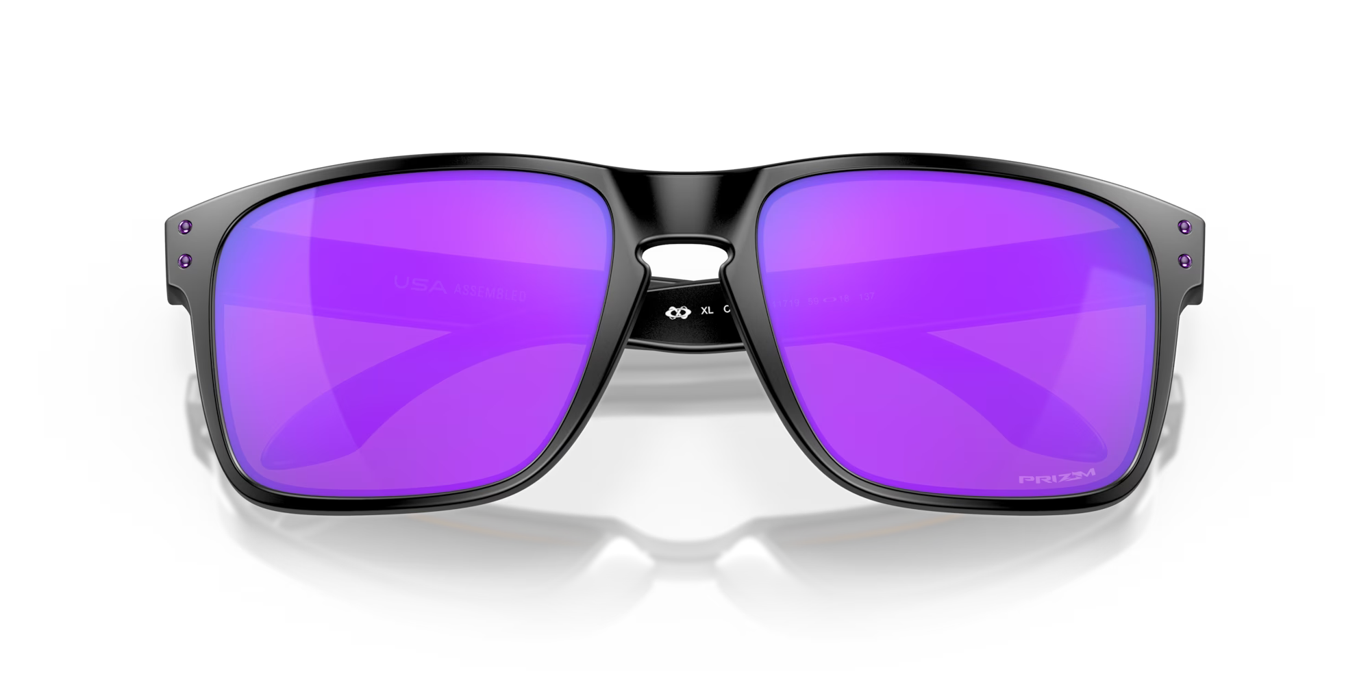 OAKLEY HOLBROOK XL MATTE BLACK W/ PRIZM VIOLET