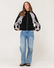 RUSTY TWO TIDES ZIP THROUGH FLEECE