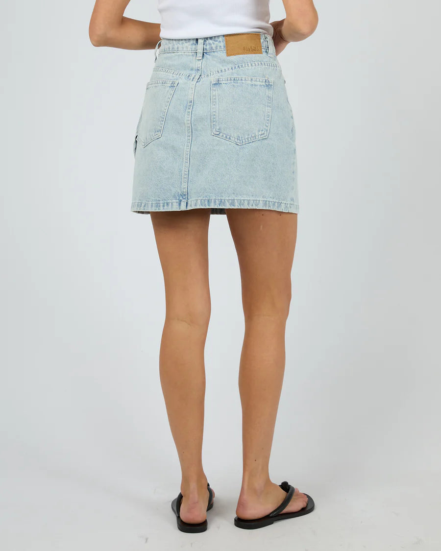 SILENT THEORY CARGO DENIM SKIRT