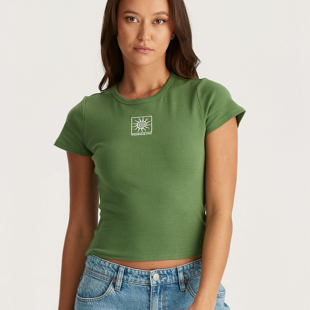 WRANGLER SUN SPIRAL STAPLE RIB TEE