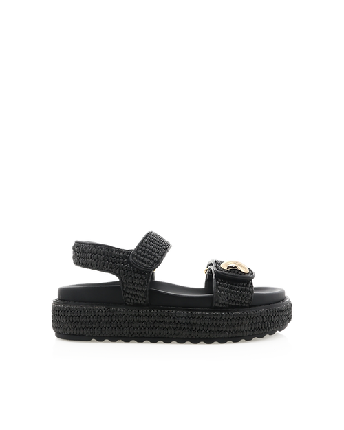 BILLINI PORTER BLACK RAFFIA