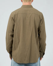 TEXTURE LS SHIRT - KHAK