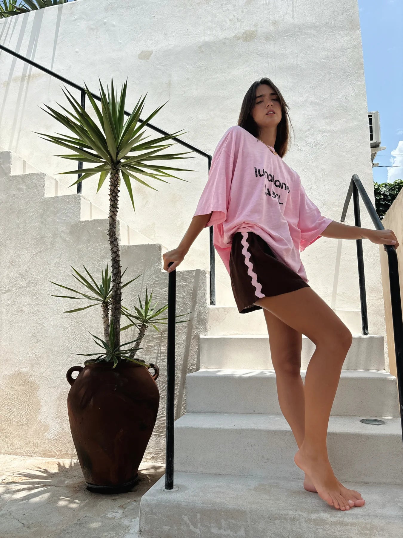 LUNA LANE THE KIMI SKIRT CHOCOLATE