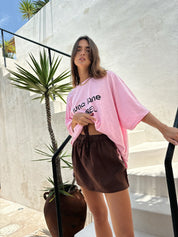 LUNA LANE THE KIMI SKIRT CHOCOLATE