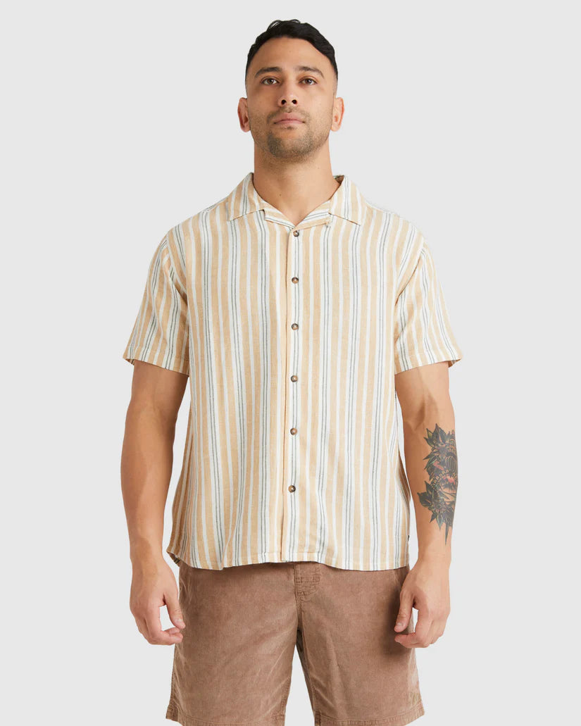 RVCA BEAT STRIPE SHIRT