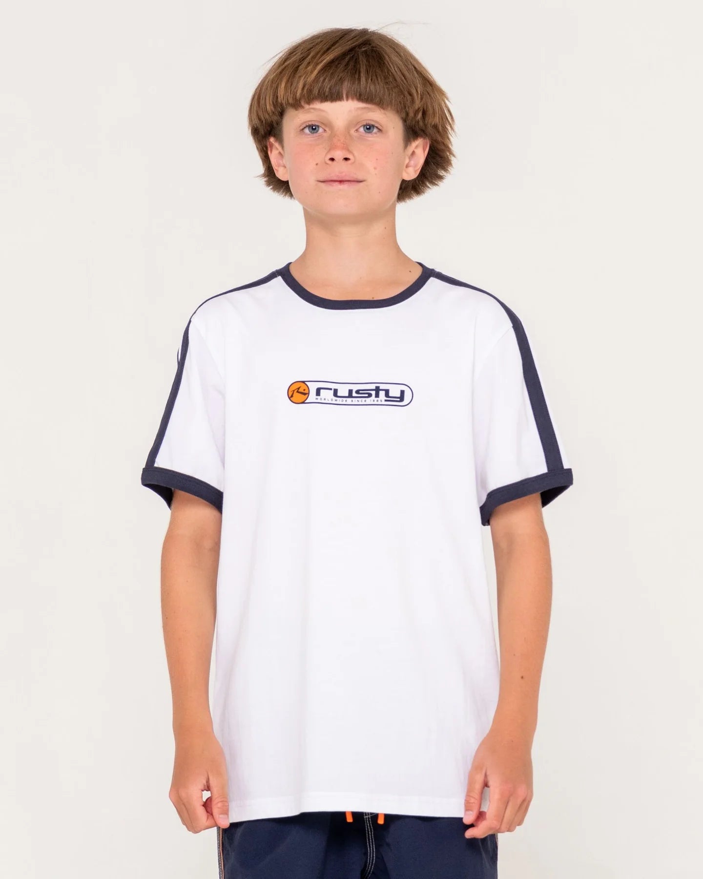 RUSTY POPPA RINGER TEE - BOYS