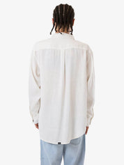 HEMP THRILLS OVERSIZE LONG SLEEVE SHIRT - DIRTY WHITE