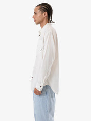 HEMP THRILLS OVERSIZE LONG SLEEVE SHIRT - DIRTY WHITE