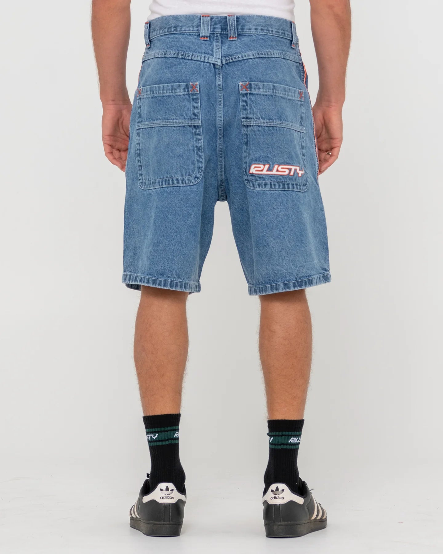 RUSTY FLIP DADDY 2.0 JORT - MIDDY BLUE