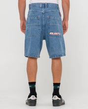 RUSTY FLIP DADDY 2.0 JORT - MIDDY BLUE