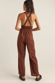 RHYTHM CABANA JUMPSUIT CHOCOLATE