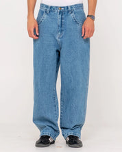 RUSTY FLIP DADDY TAPELESS JEAN - MIDDY BLUE