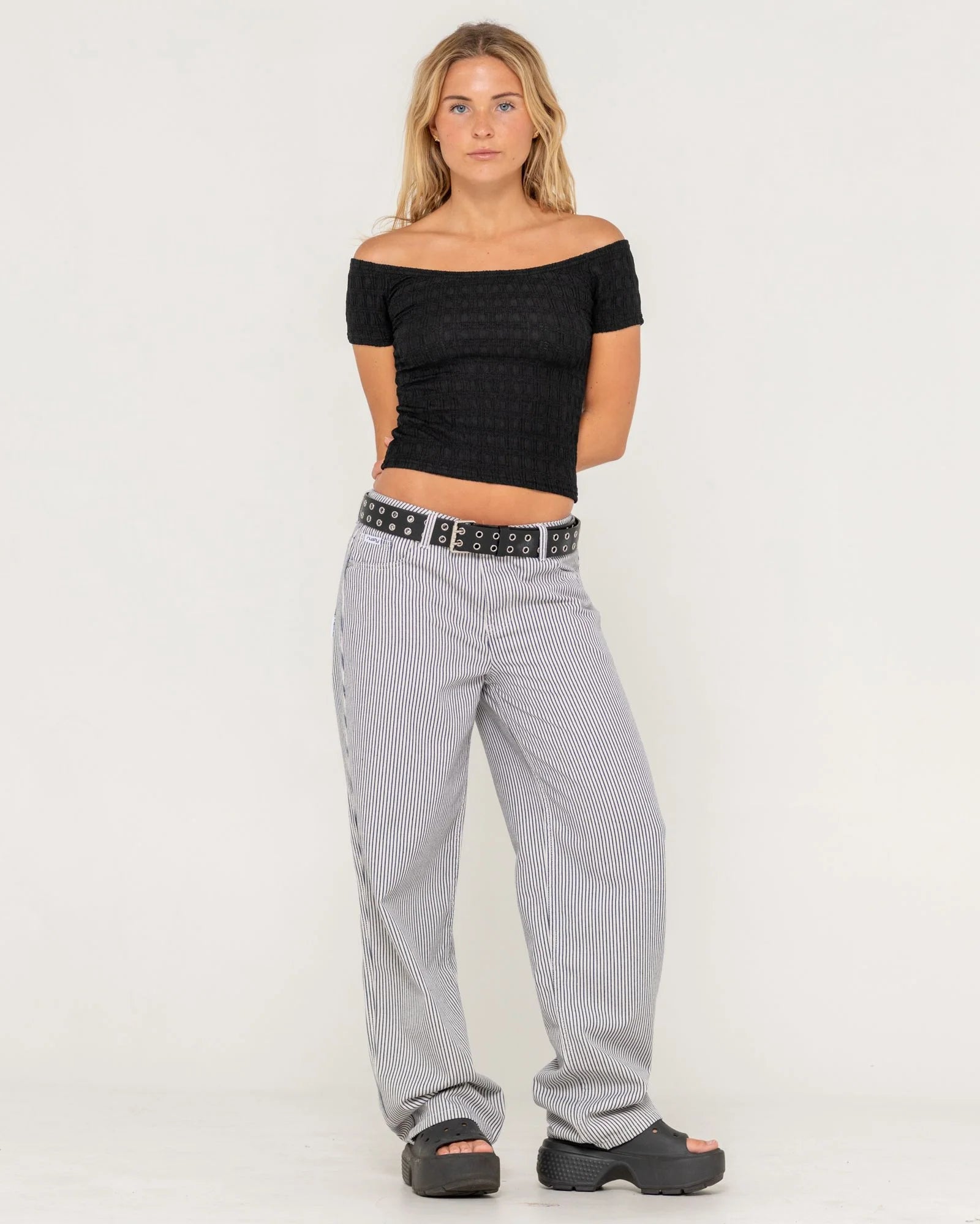 RUSTY CIAO BELLA OFF SHOULDER TOP