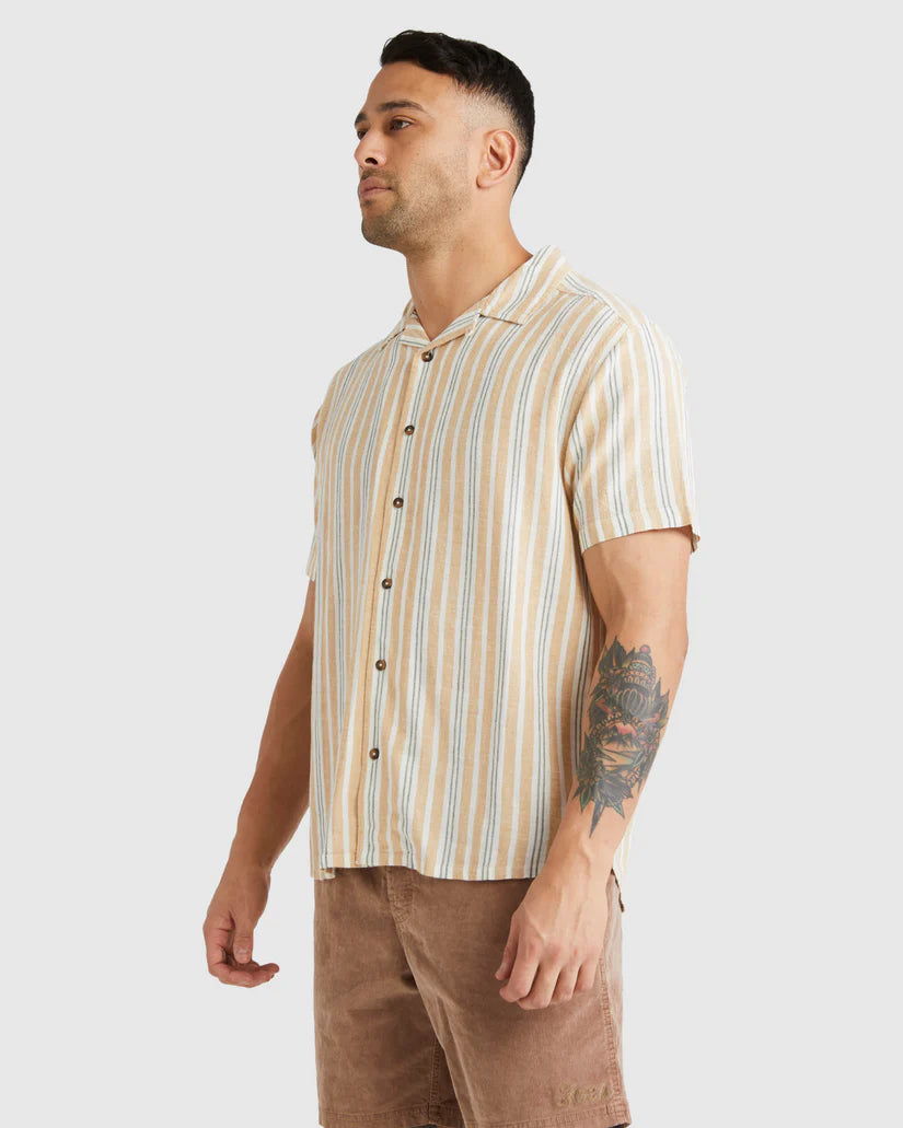 RVCA BEAT STRIPE SHIRT