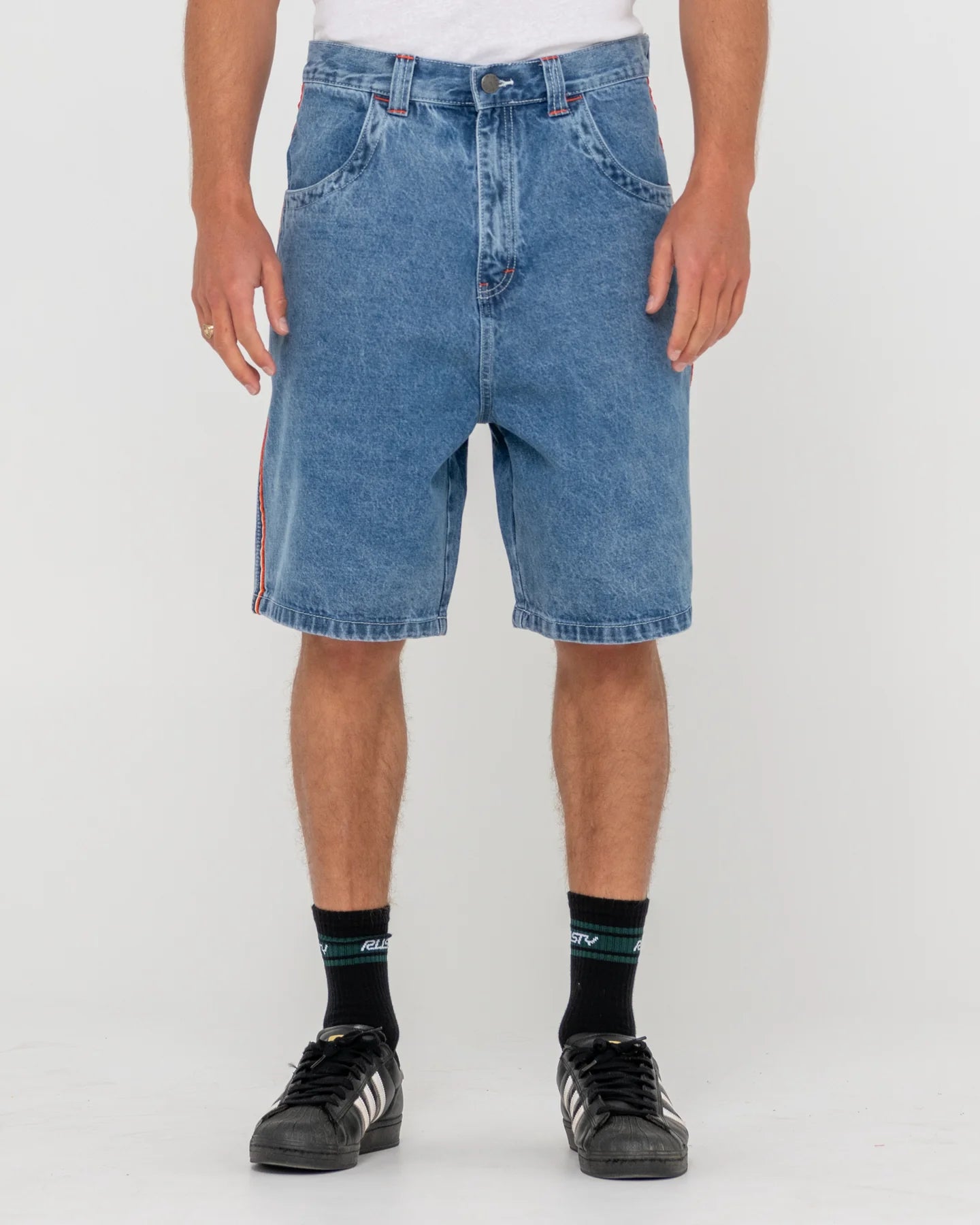 RUSTY FLIP DADDY 2.0 JORT - MIDDY BLUE