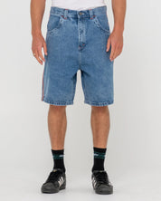 RUSTY FLIP DADDY 2.0 JORT - MIDDY BLUE