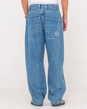 RUSTY FLIP DADDY TAPELESS JEAN - MIDDY BLUE