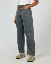AAE HALLIE BARREL LEG JEAN - SLATE