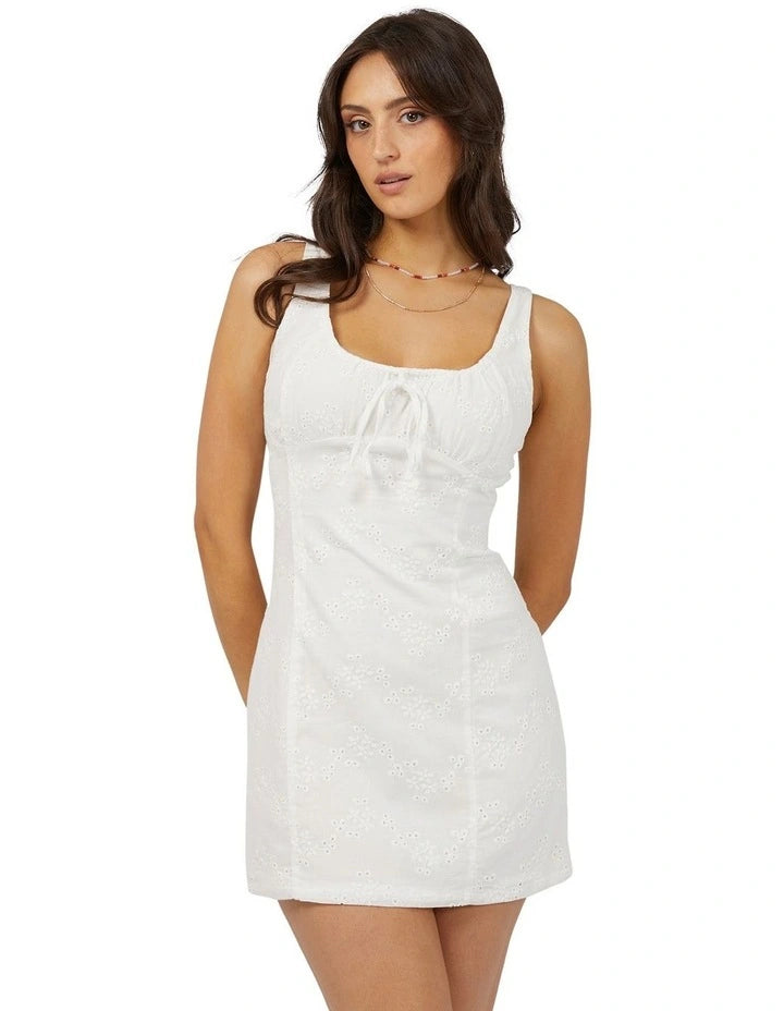 AAE SUTTON BRODERIE MINI DRESS