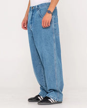 RUSTY FLIP DADDY TAPELESS JEAN - MIDDY BLUE