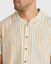 RVCA BEAT STRIPE SHIRT