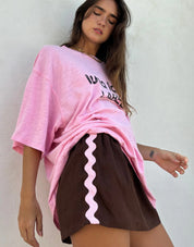 LUNA LANE THE KIMI SKIRT CHOCOLATE