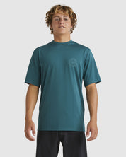 BILLABONG BIG WAVE DAZ RASH VEST REAL TEAL