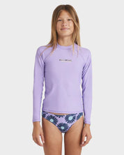 BILLABONG HEAT WAVE LS SUNSHIRT- LIGHT PURPLE