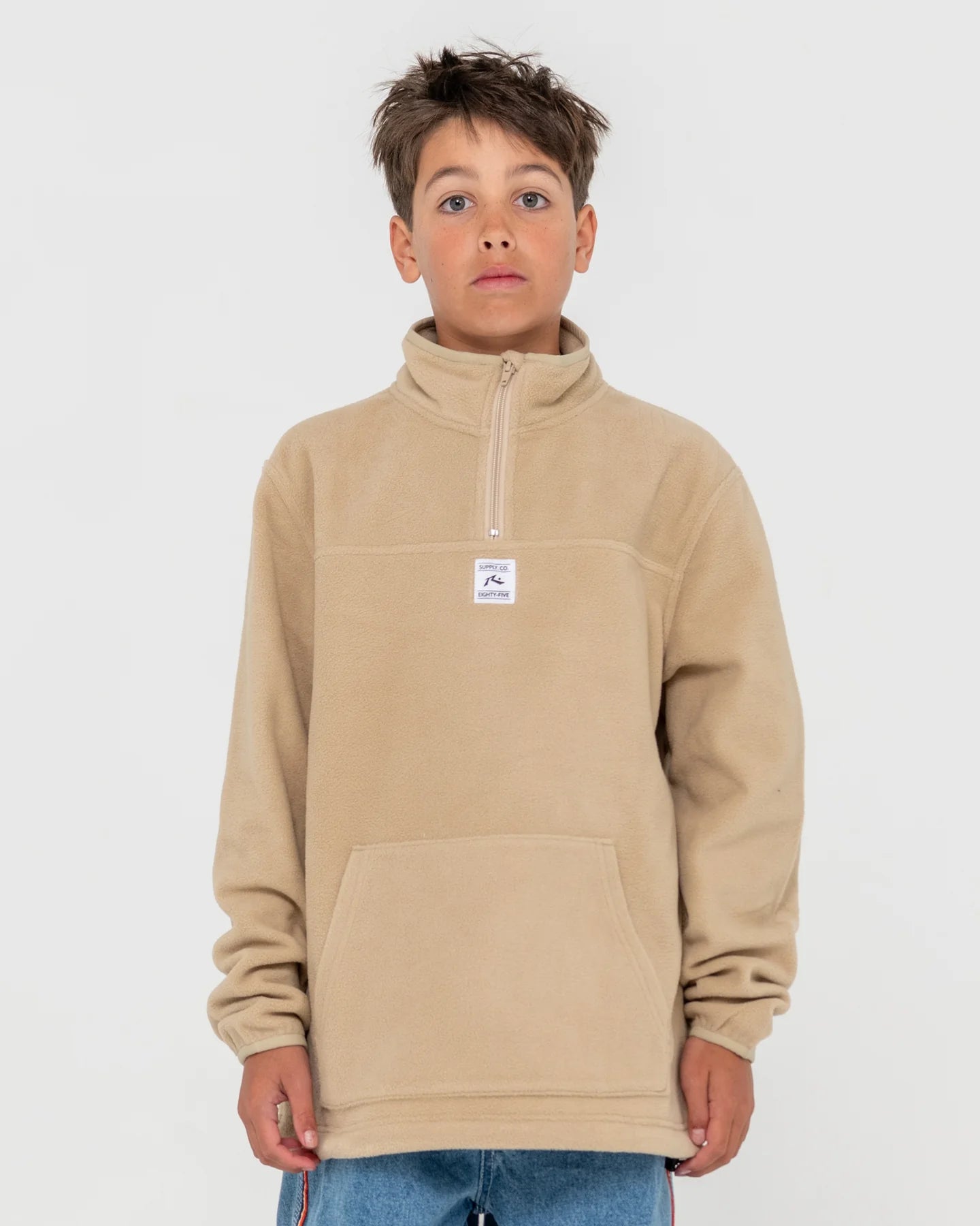 RUSTY CORE DIVISION FLEECE QUARTER ZIP BOYS