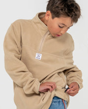 RUSTY CORE DIVISION FLEECE QUARTER ZIP BOYS