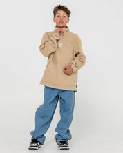 RUSTY CORE DIVISION FLEECE QUARTER ZIP BOYS
