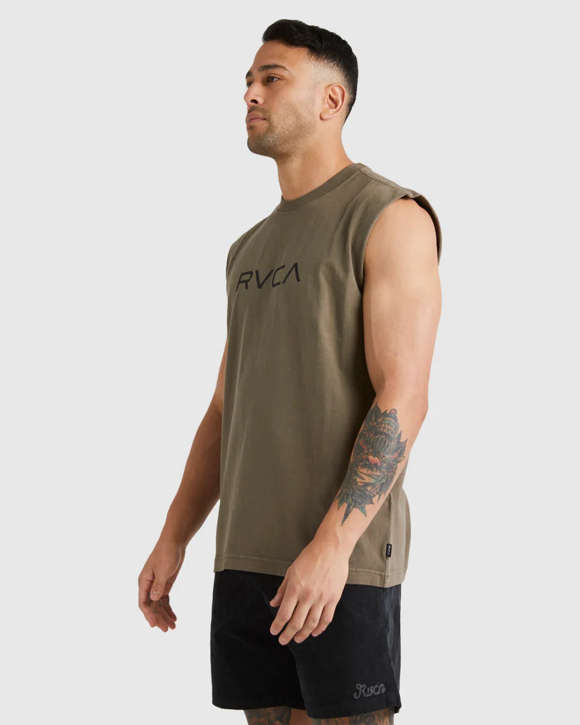 BIG RVCA WASHED MUSCLE MUSHROOM