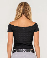 RUSTY CIAO BELLA OFF SHOULDER TOP