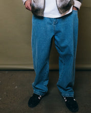 RUSTY FLIP DADDY TAPELESS JEAN - MIDDY BLUE
