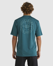 BILLABONG BIG WAVE DAZ RASH VEST REAL TEAL