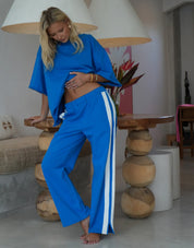 LUNA LANE THE MARLEY PANTS AZURE BLUE